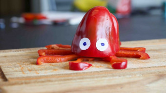 Grøntsagshit: Lav en blæksprutte af peberfrugt
